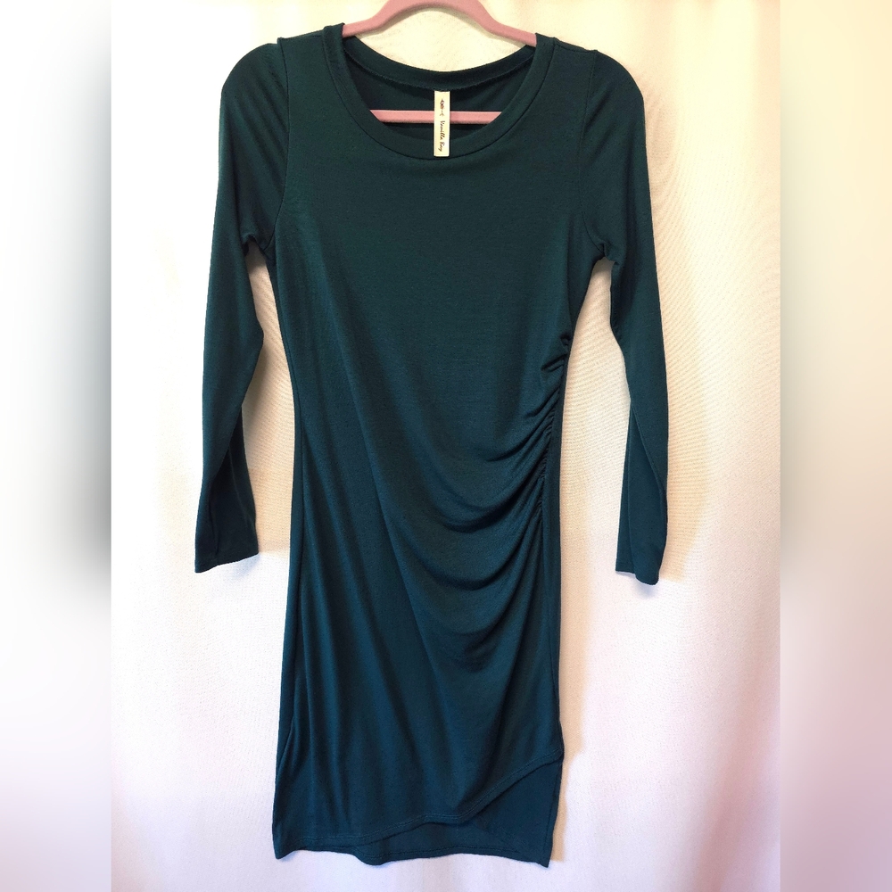 Dark Green Long Sleeve Dress